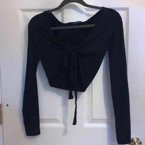 NWOT brandy melville tie shirt